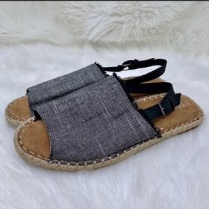 💥HOST PICK💥Toms Black Denim Chambray Sandal